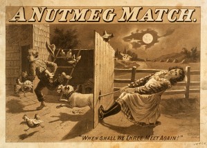 A Nutmeg Match When Shall We Three Meet Again Vintage Theater Poster 1892